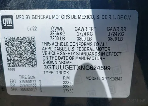 3GTUUGETXNG624599